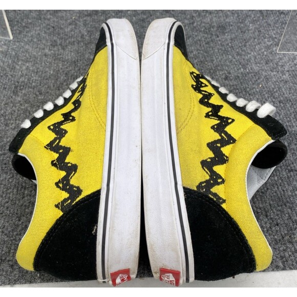 Vans x Peanuts Charlie Brown Old Skool Yellow Black Men 9.5 Women 11 Sneaker main image 10